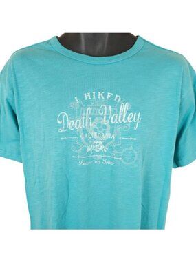 Death Valley T Shirt Womens Size 2XL Blue National Park Hiking Souvenir Tee